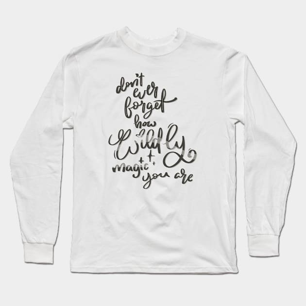 Wildly Magic Long Sleeve T-Shirt by stuckyillustration